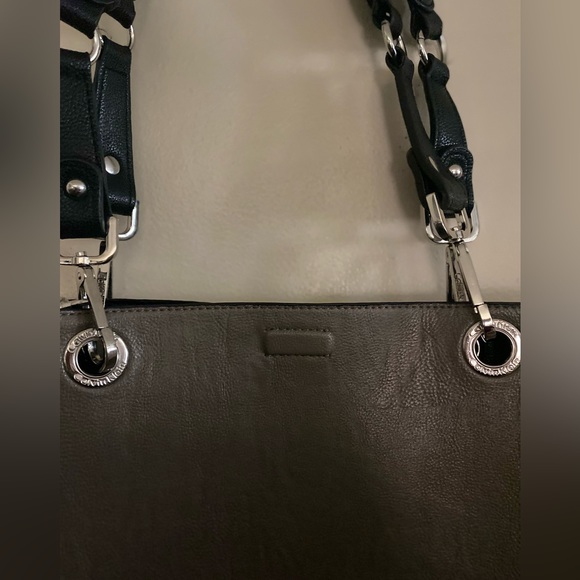 Gray Calvin Klein purse with black wristlet - Picture 3 of 8